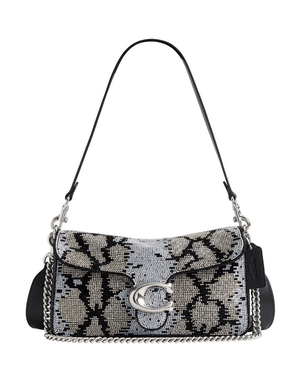 Coach Beaded Snake Embellished Medium Tabby 26 Shoulder Bag, NWT